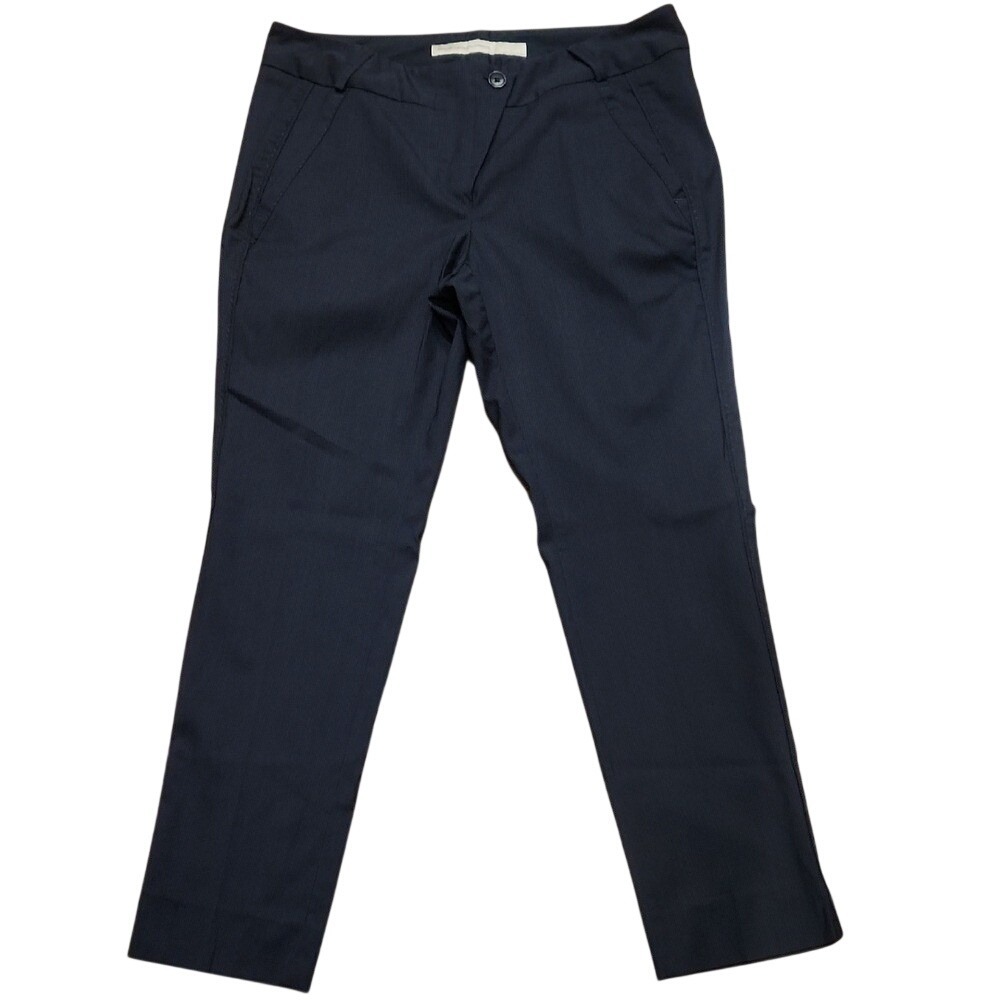 Marithe Francois Girbaud Womens Virgin Wool Blend Navy Tailor Suit‎ Pant Size 29